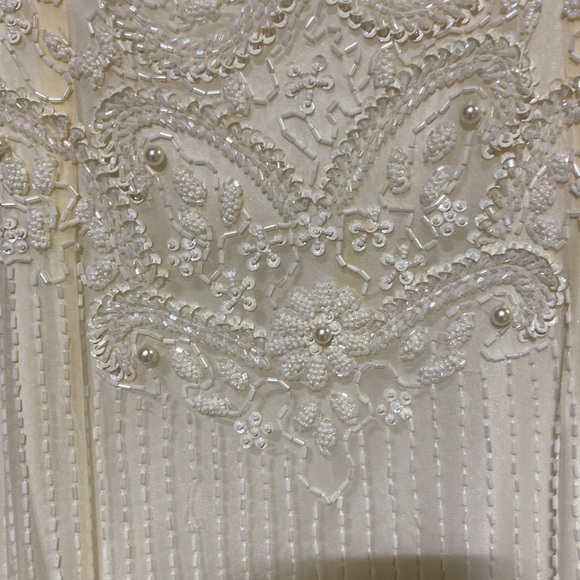 Ivory sequined formal gown - Picture 8 of 13